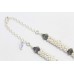 Women's designer Necklace 925 Sterling Silver culture pearl stone P 514